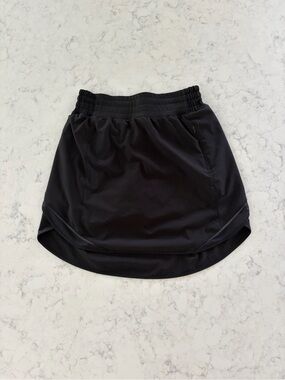 lululemon athletica Black Ruched Waist Active Skirt
